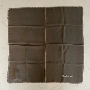 Anne Klein for Robinson & Golluber Vintage 100% Silk 22" Square Scarf Grey Sz OS